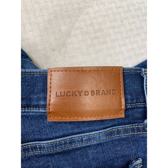 Lucky Brand Women's Size 6 Blue Bootcut Jeans Denim Mid Rise Lightly Distressed - Picture 3 of 11